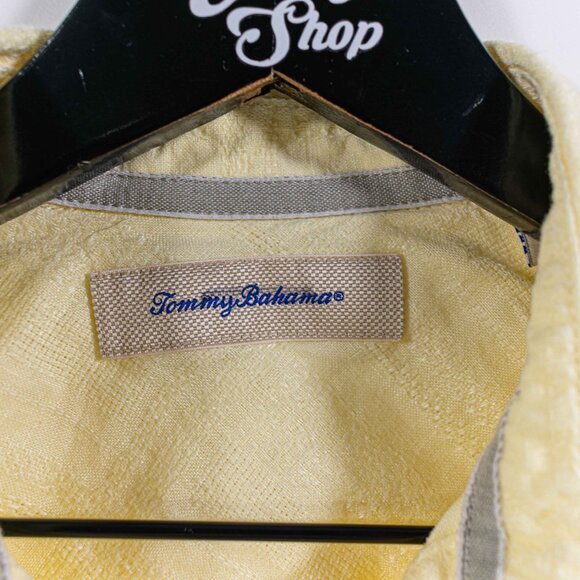 Tommy Bahama Monte Carlo Linen Button Shirt Small Textured Vacation Resort - Picture 6 of 8